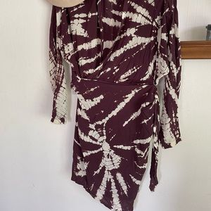 Stunning YOUNG FABULOUS & BROKE Long Sleeve Wrap Dress
